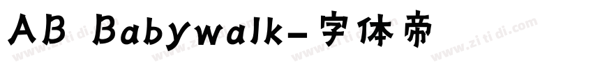 AB Babywalk字体转换